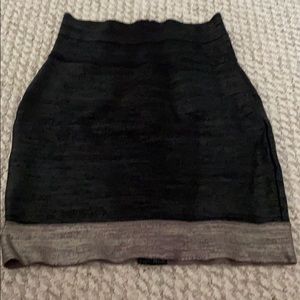 Black stretch skirt